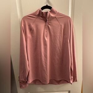 Ideology Blush Pink 1/4 Zip Activewear Top